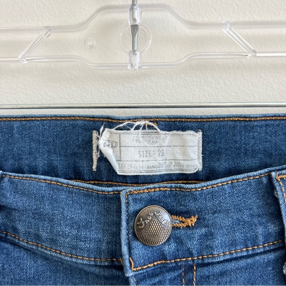 Free People Dark Wash Bell Bottom Flare Jeans - Picture 4 of 6